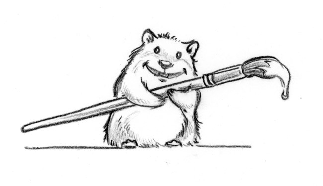 Max the Hamster Sketch by Greg Newbold