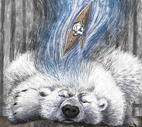 A Polar Bears Dream Illustration by June Steube