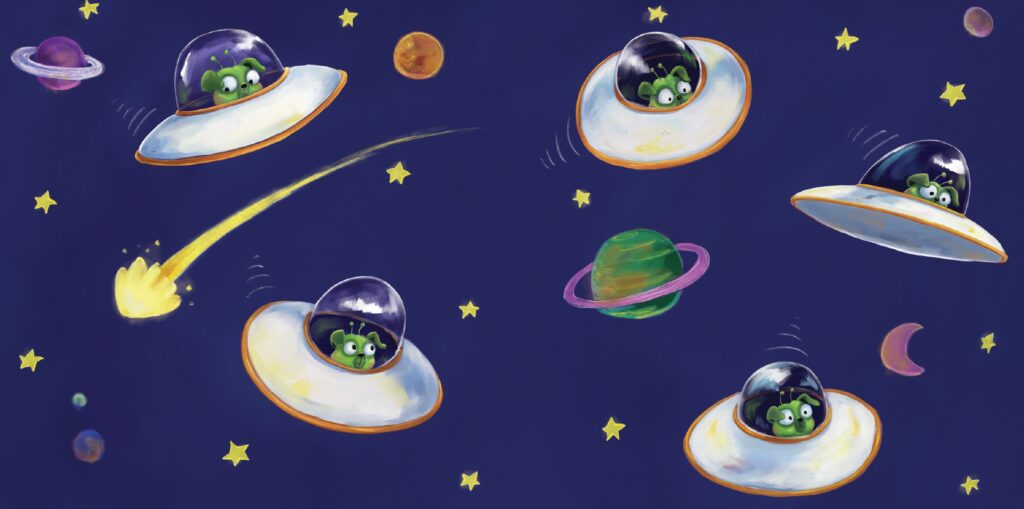 Bloop Space Scene by Tara Lazar and Illustrated by Mike Boldt
