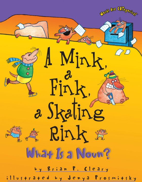 A Mink a Fink a Skating Rink What Is a Noun by Brian P Cleary and Illustrated by Jenya Prosmitsky