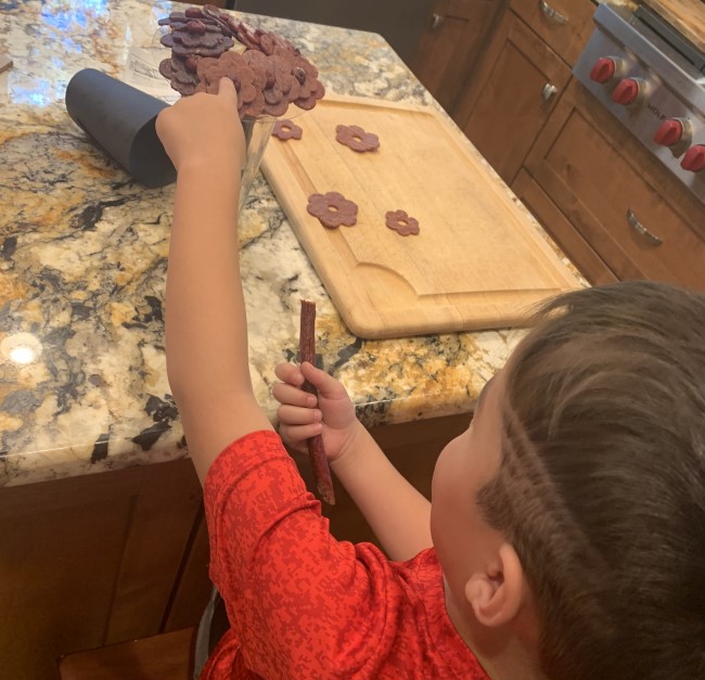 A Manly Man Indulging in the Beef Jerky Bouquet