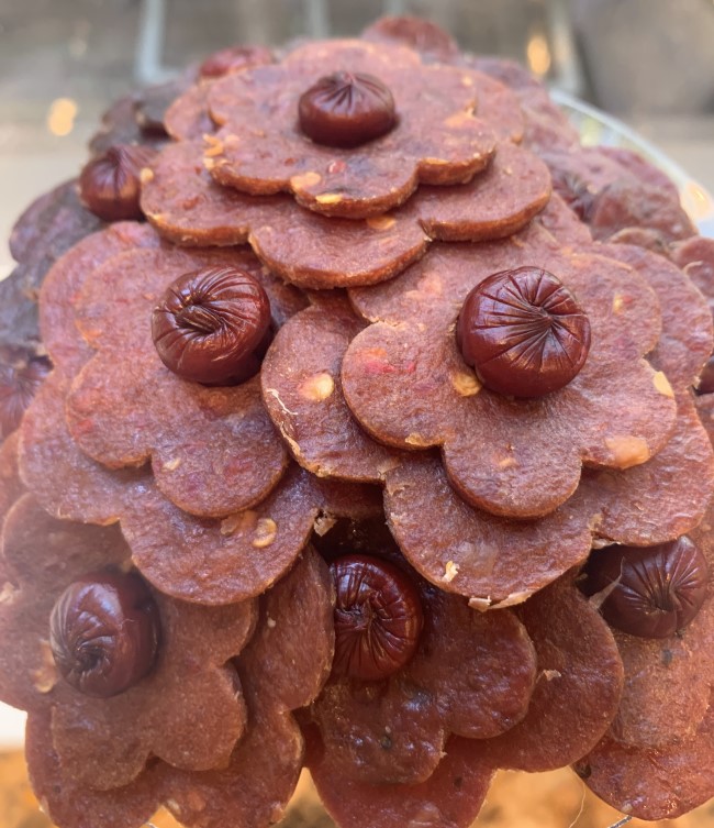 Manly Man Co Beef Jerky Bouquet Closeup