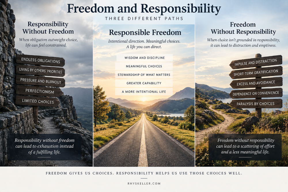 Freedom gives us choices. Responsibility helps us use those choices well.
