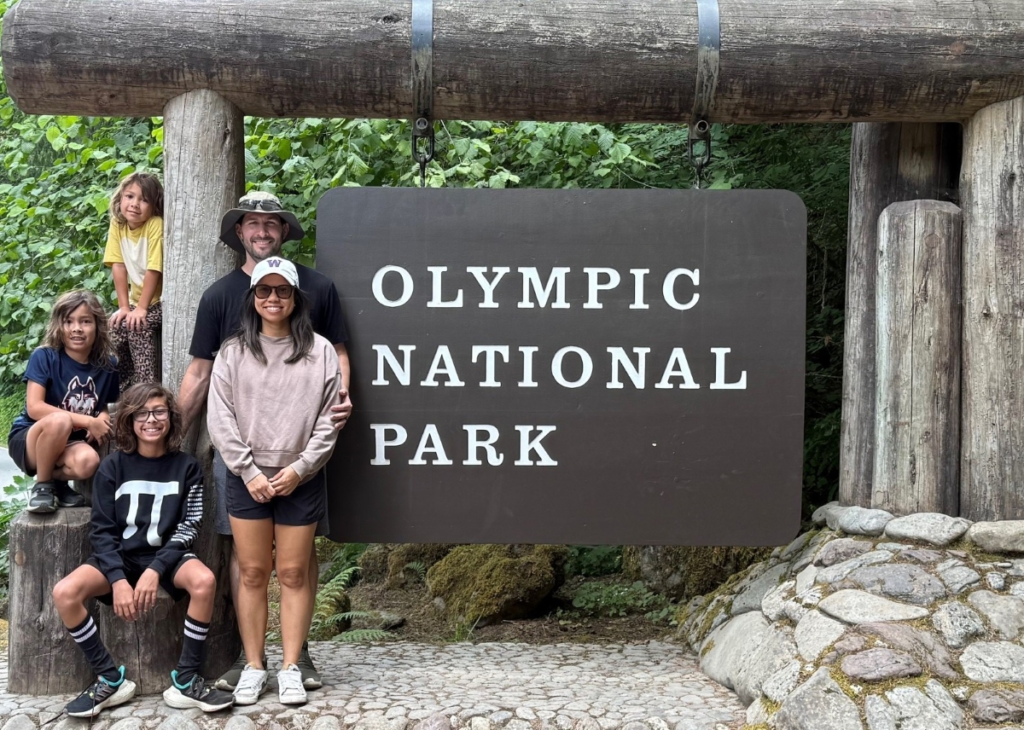 Rhys and Family at Olympic National Park